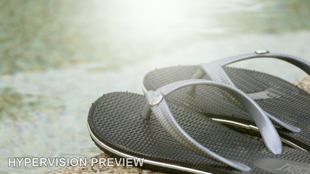 Abstract of Poolside Thongs with Pale Haze