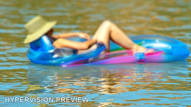 Abstract of a Floating Holiday Model in Soft Focus