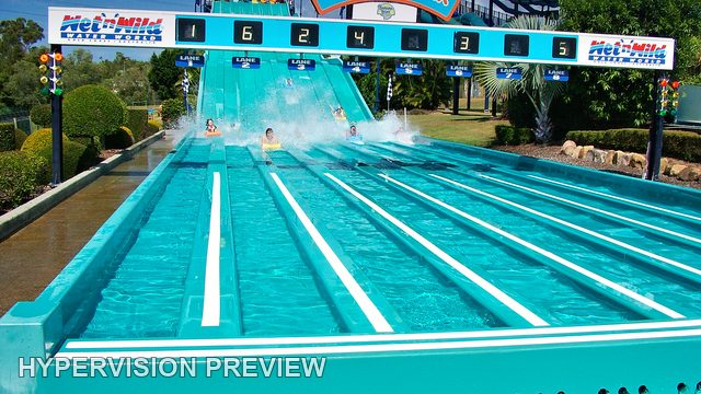 Aqua Racer Water Slide and Pool at Wet'n'Wild