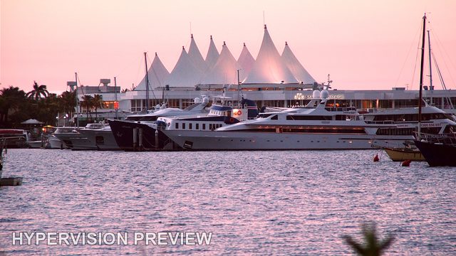 Historic Marina Mirage Sails in a Soft Pink Grade