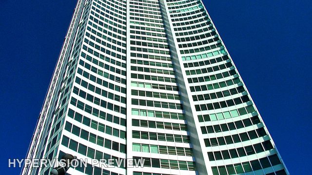 Gold Coast Tower Rising into a Deep Blue Sky