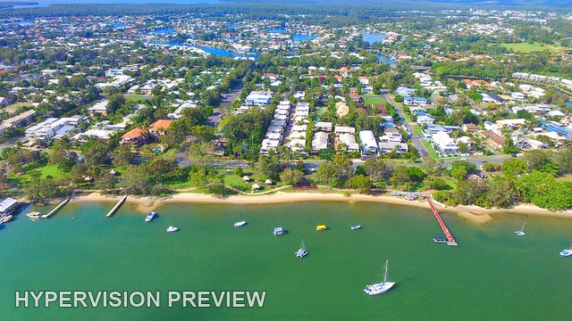 Gympie Terrace Foreshore and Moored Yachts