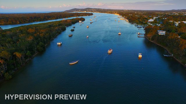 River Moorings Towards Sunset Hills