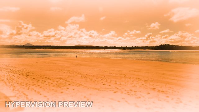 Quiet Beach with a Warm Colour Treatment