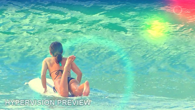 Abstract of Resting on a Surfboard Between Waves — Colour-Flare Abstract