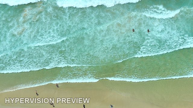 Portrait View of Gold Coast Surf and Sandy Beach