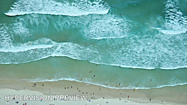 Abstract of Gold Coast Surf with a Painterly Treatment