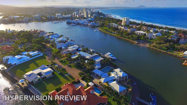 Mooloolah River and Coastal Skyline in Low-Angle Light