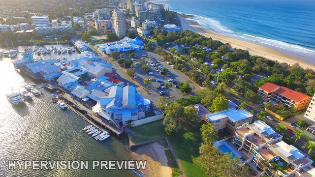 Mooloolaba Waterfront Complex, River and Beach