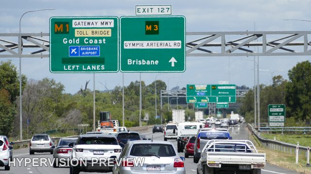 Dense Motorway Traffic with a Foreground Utility Vehicle
