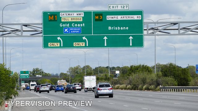 Wide Motorway Approach to Brisbane and Gold Coast Routes