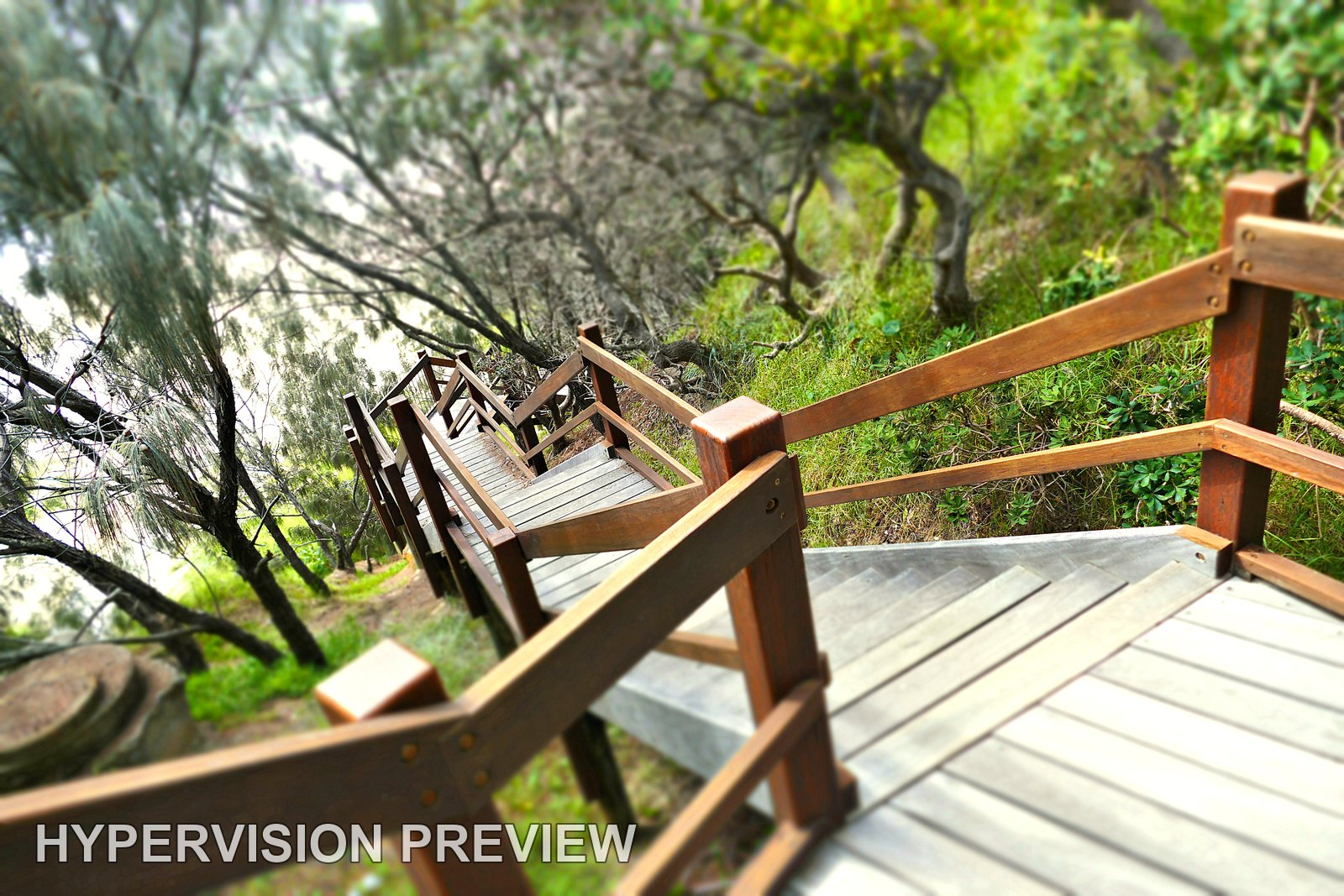 Diagonal View of Sunshine Beach Steps and Landings