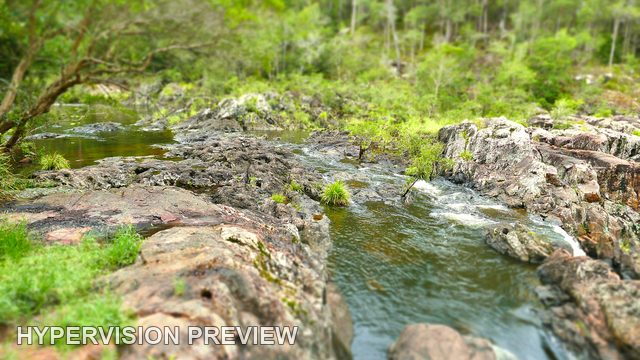 Wappa Falls Rock Channel with Soft Foreground