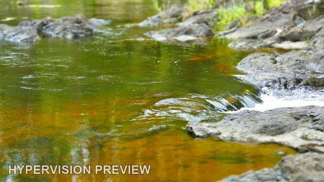 Close View of Amber Water at a Wappa Rock Ledge