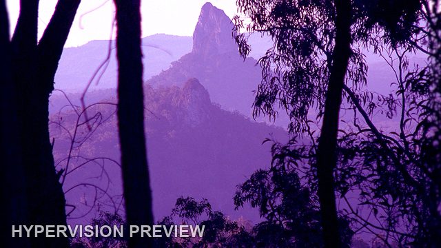 Abstract Version of a Glass House Peak in Purple Haze