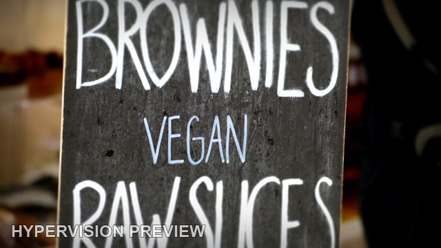 Brownies and Vegan Raw Slices Blackboard