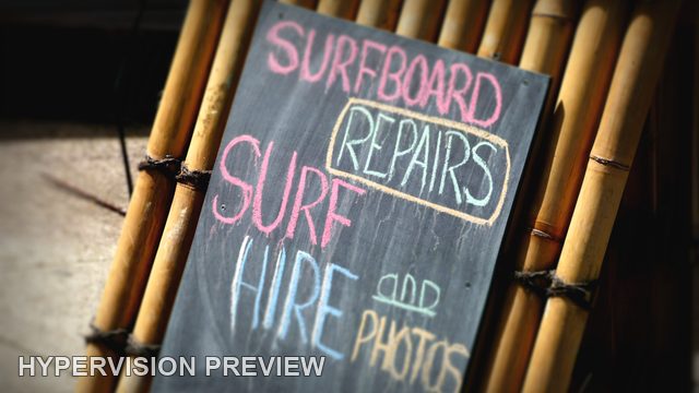 Surfboard Repairs and Hire Chalkboard