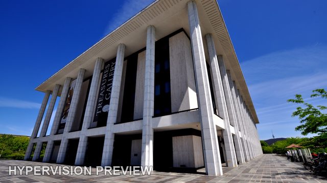 Low Angle View of National Library Columns