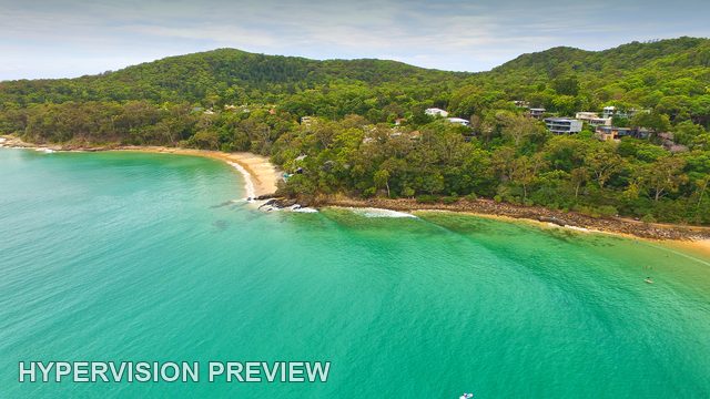 Aerial View of Little Cove and Turquoise Water