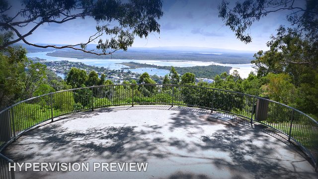 Noosa Coastal Panorama from a Viewing Platform