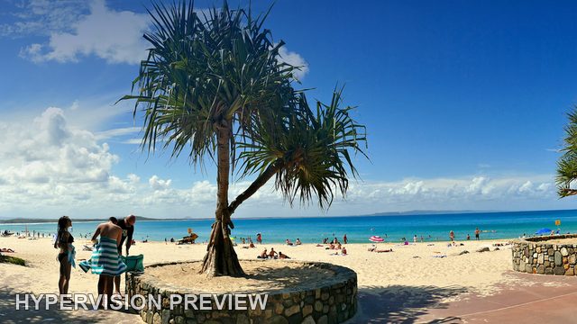 Panoramic Beachfront Walk with Board Carriers