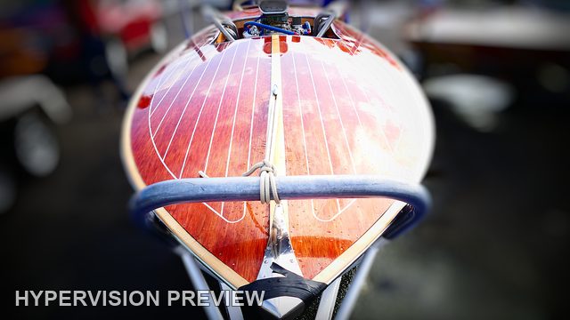 Pointed Timber Speedboat Bow - Colour