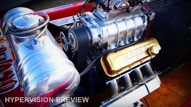 Polished Supercharged Boat Engine - Colour